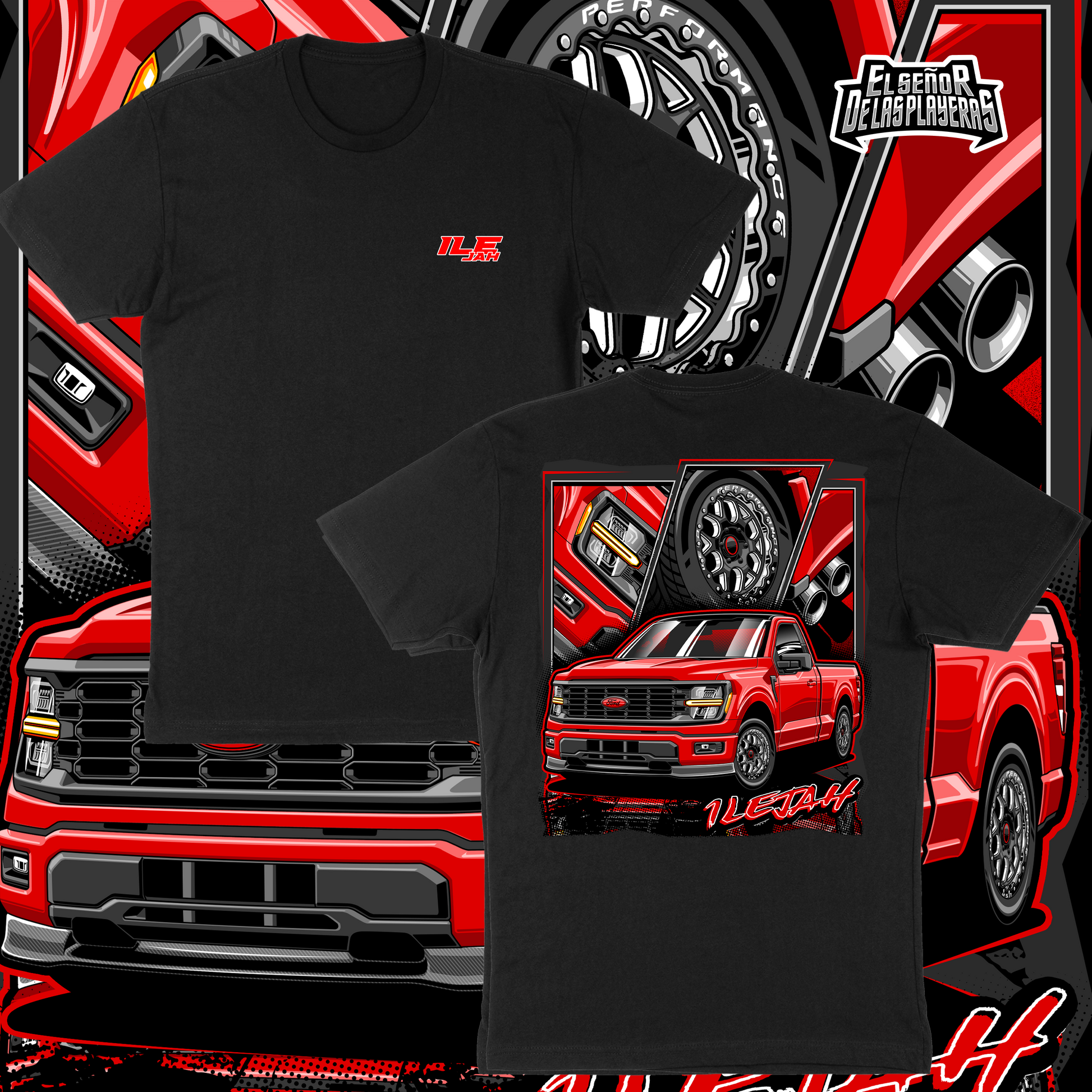 Pro Club Red Ford T-Shirt
